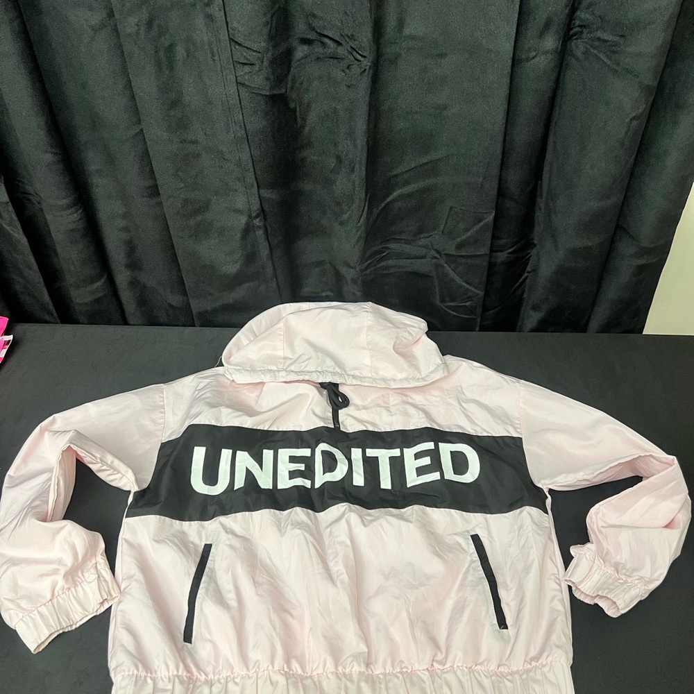 Forever 21 Pink and Black Windbreaker